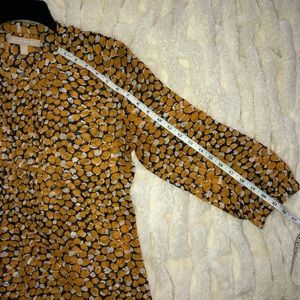 Banana Republic navy/yellow/white blouse